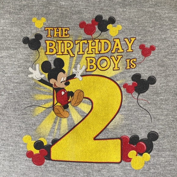 Disney Mickey Mouse Custom 2nd Birthday Short Sleeve Tee - Picture 6 of 10